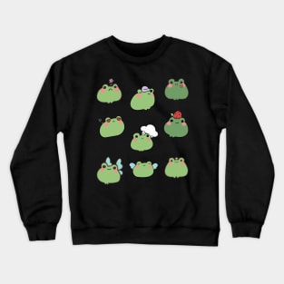 Frogs Doodle meme emoji  sticker - Classic Vintage Summer Crewneck Sweatshirt